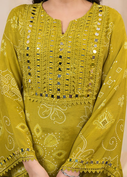 Kara Sage Full Work Premium Co-ord set