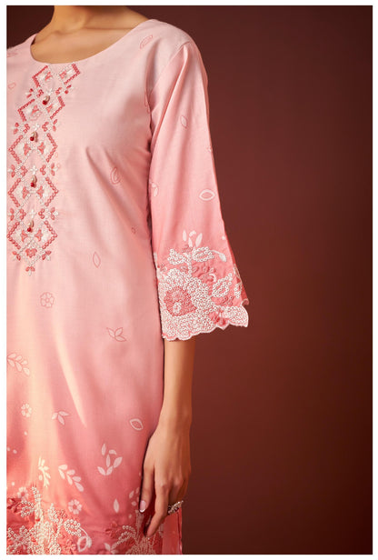 Ira salmon embroidery co-ord set