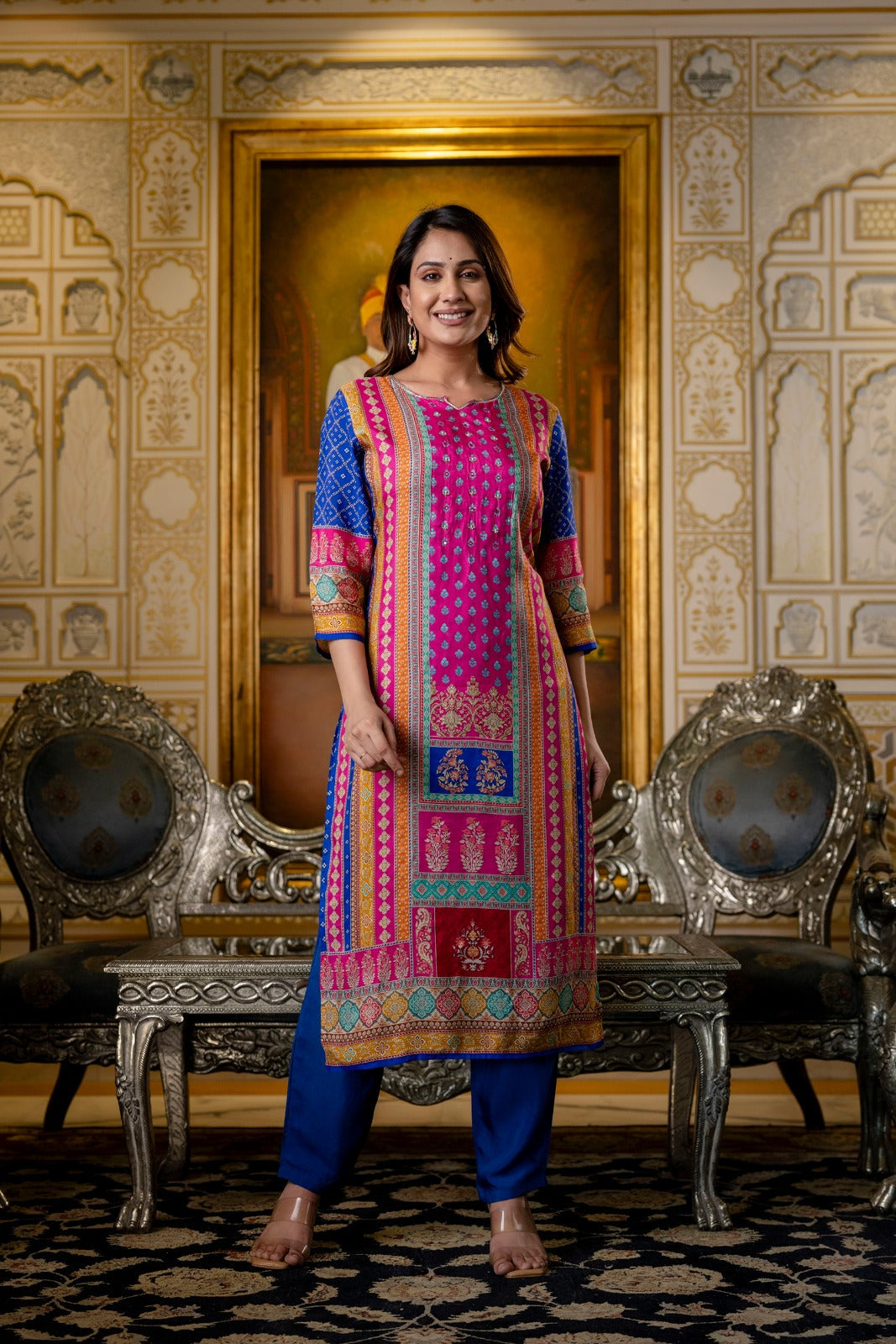 Hardik Thistle Printed suit set