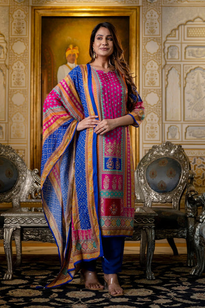 Hardik Thistle Printed suit set