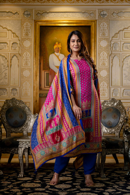 Hardik Thistle Printed suit set