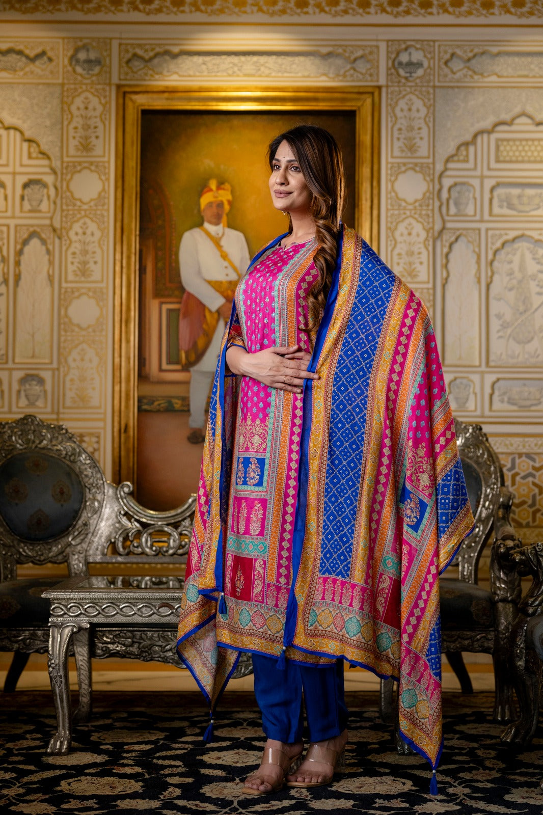 Hardik Thistle Printed suit set