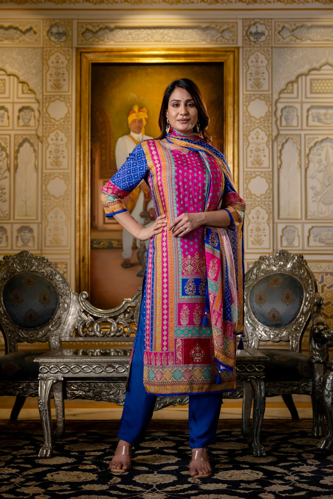 Hardik Thistle Printed suit set