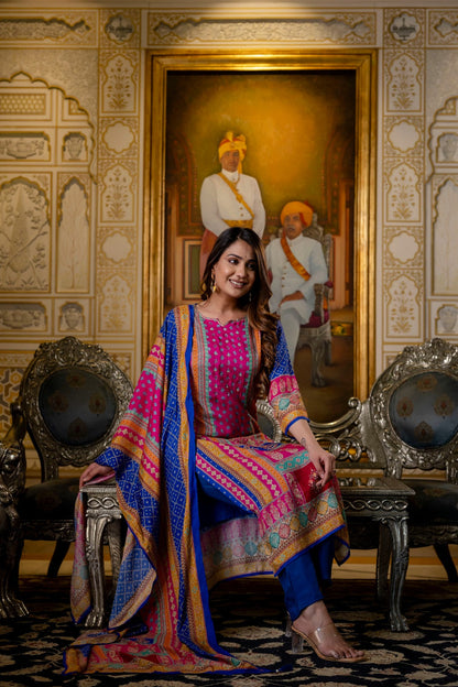 Hardik Thistle Printed suit set