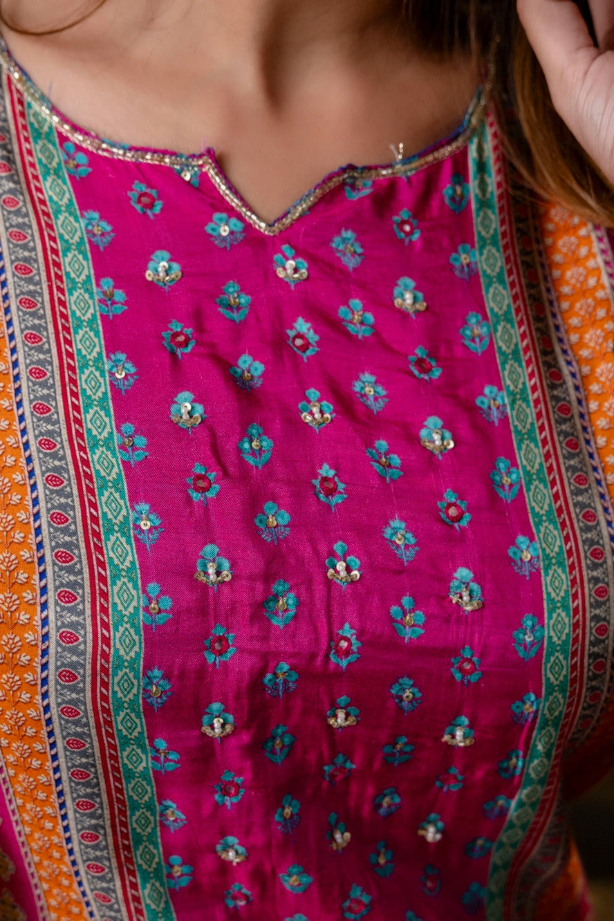 Hardik Thistle Printed suit set
