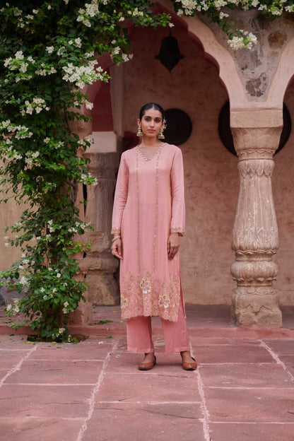 Gaurisha Ruddy Full work Premium Suit Set