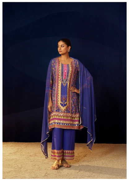 Aster Periwinkle full work suit set