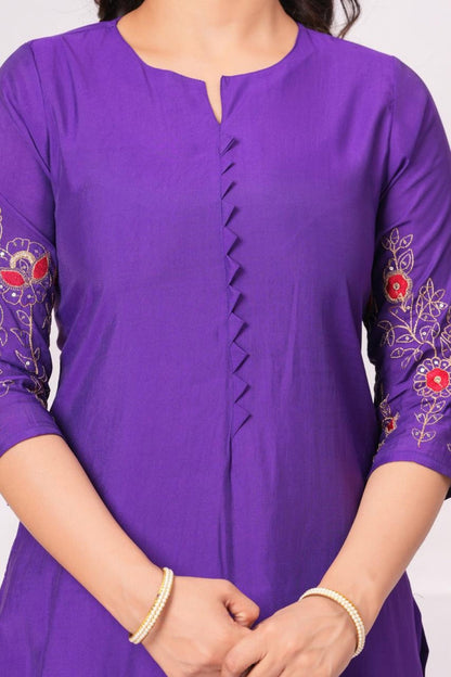 Jayti Purp Embroidered Suit Set