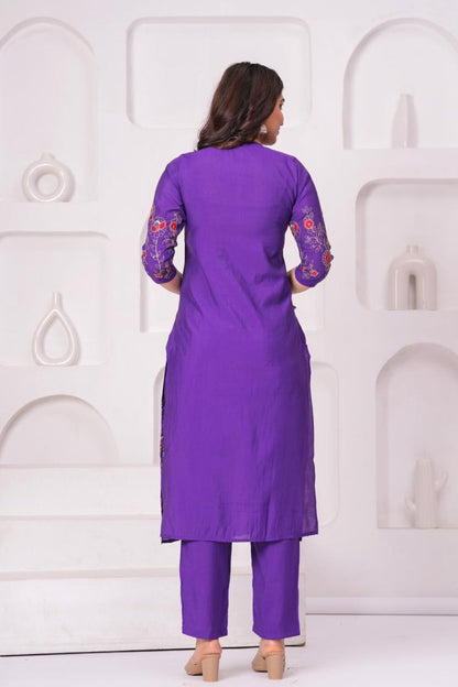 Jayti Purp Embroidered Suit Set