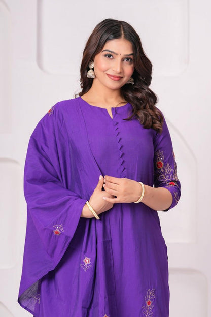 Jayti Purp Embroidered Suit Set