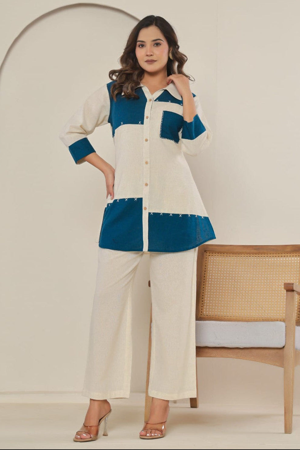Puran indi Cotton co-ord set