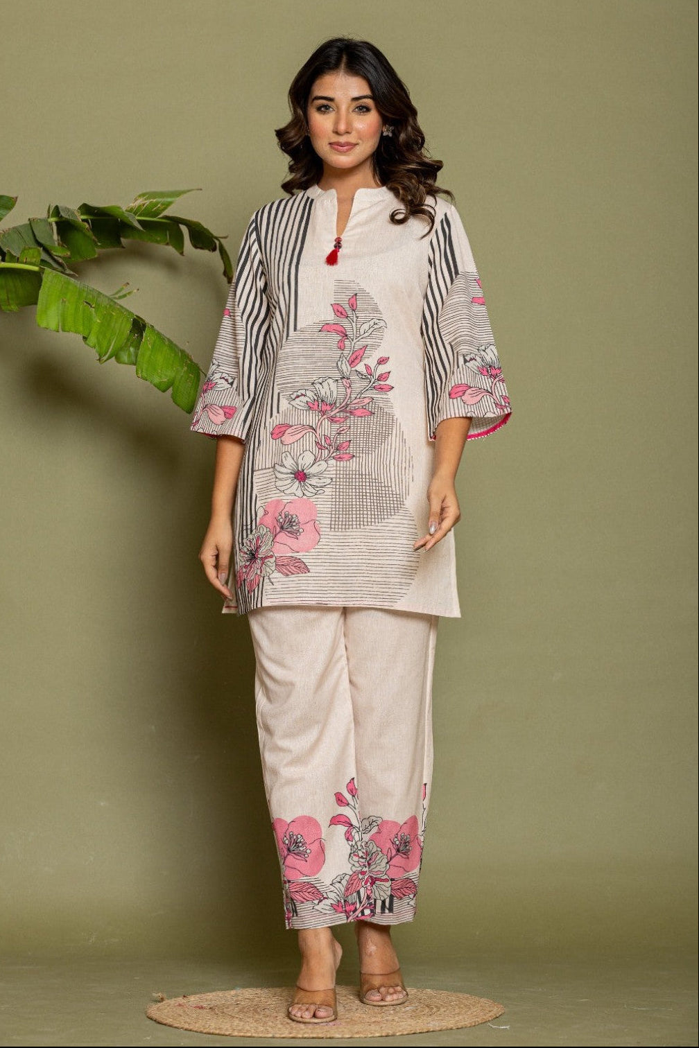 marda zeb printed cotton co-ord set