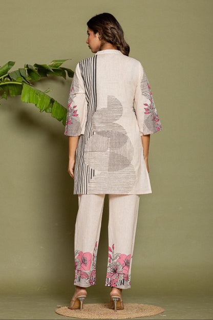 marda zeb printed cotton co-ord set