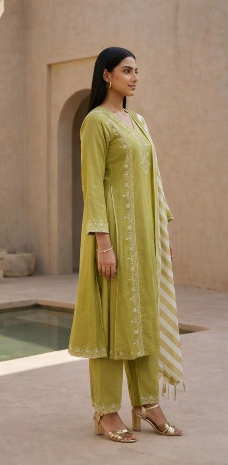 Molly Thyme Embroidered Suit Set