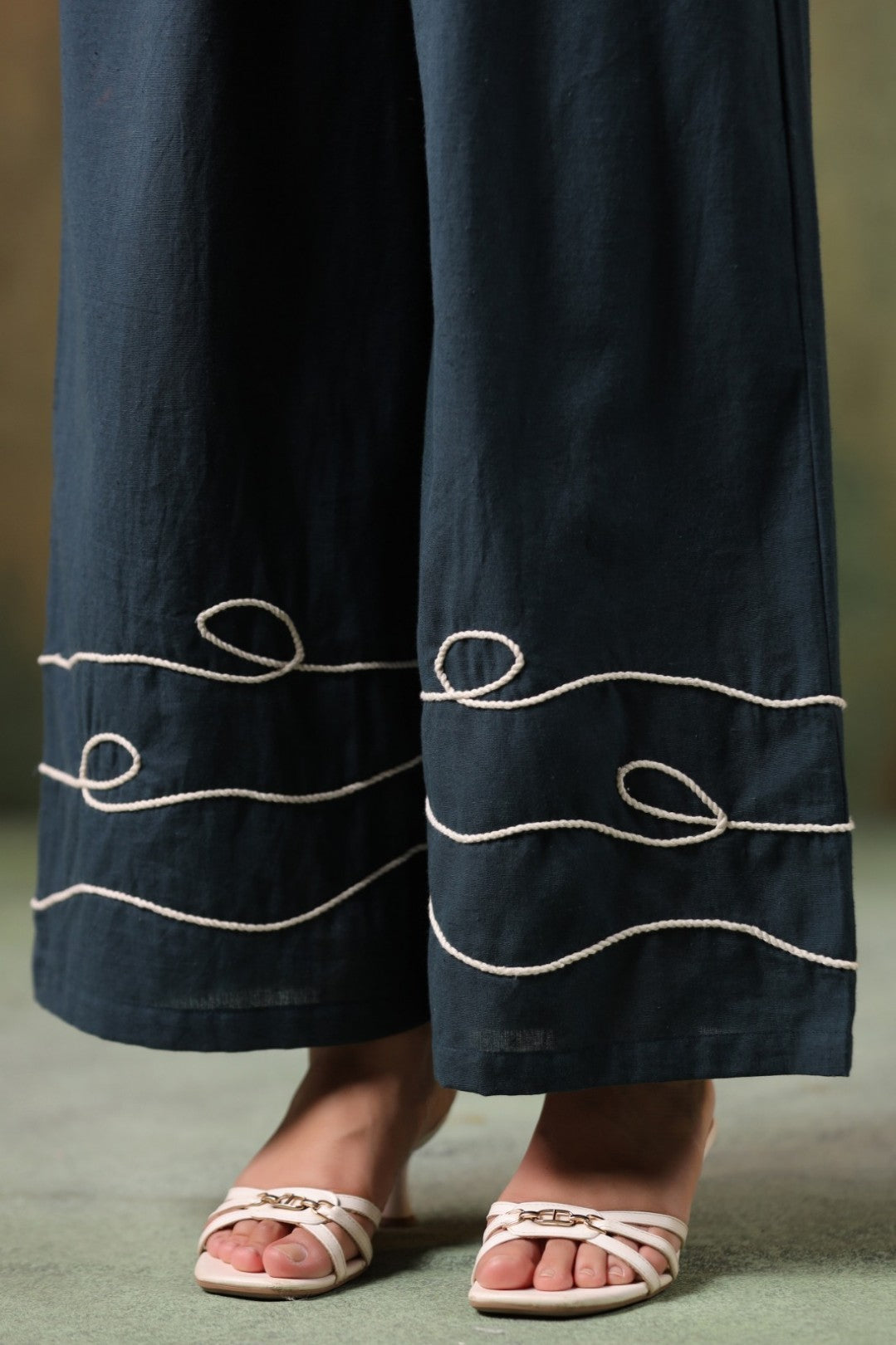 Sargi Azure embroidery co-ord set