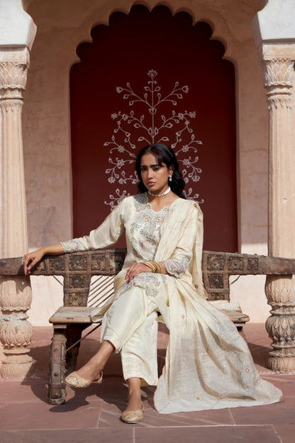 Mihika pearl full work suit set