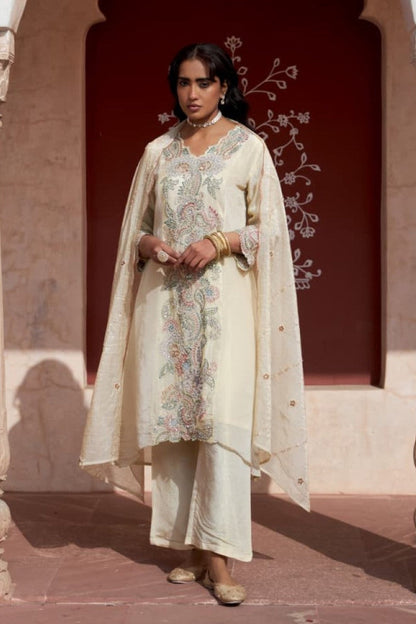 Mihika pearl full work suit set