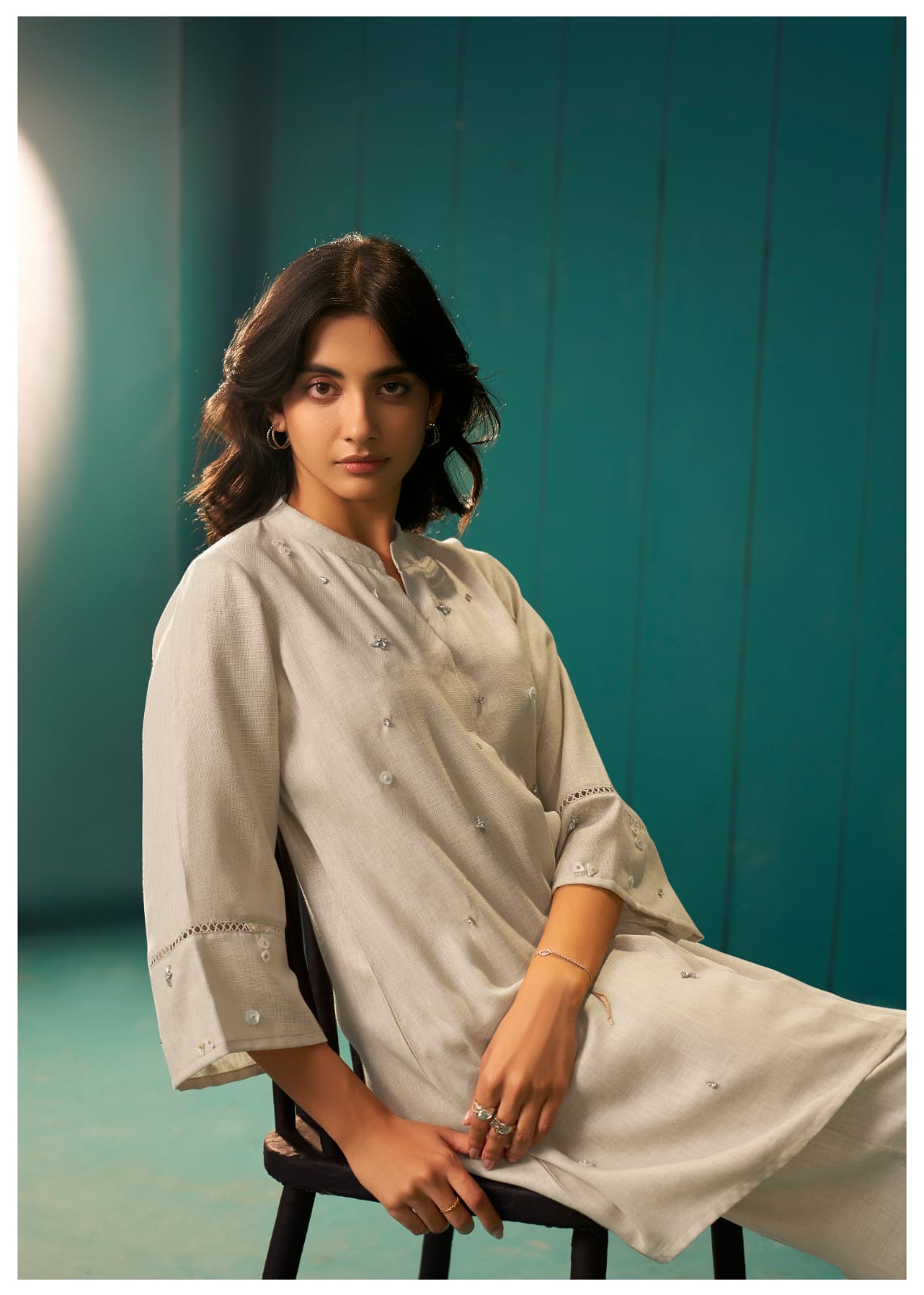 Itrh Vanila cotton linen co-ord set