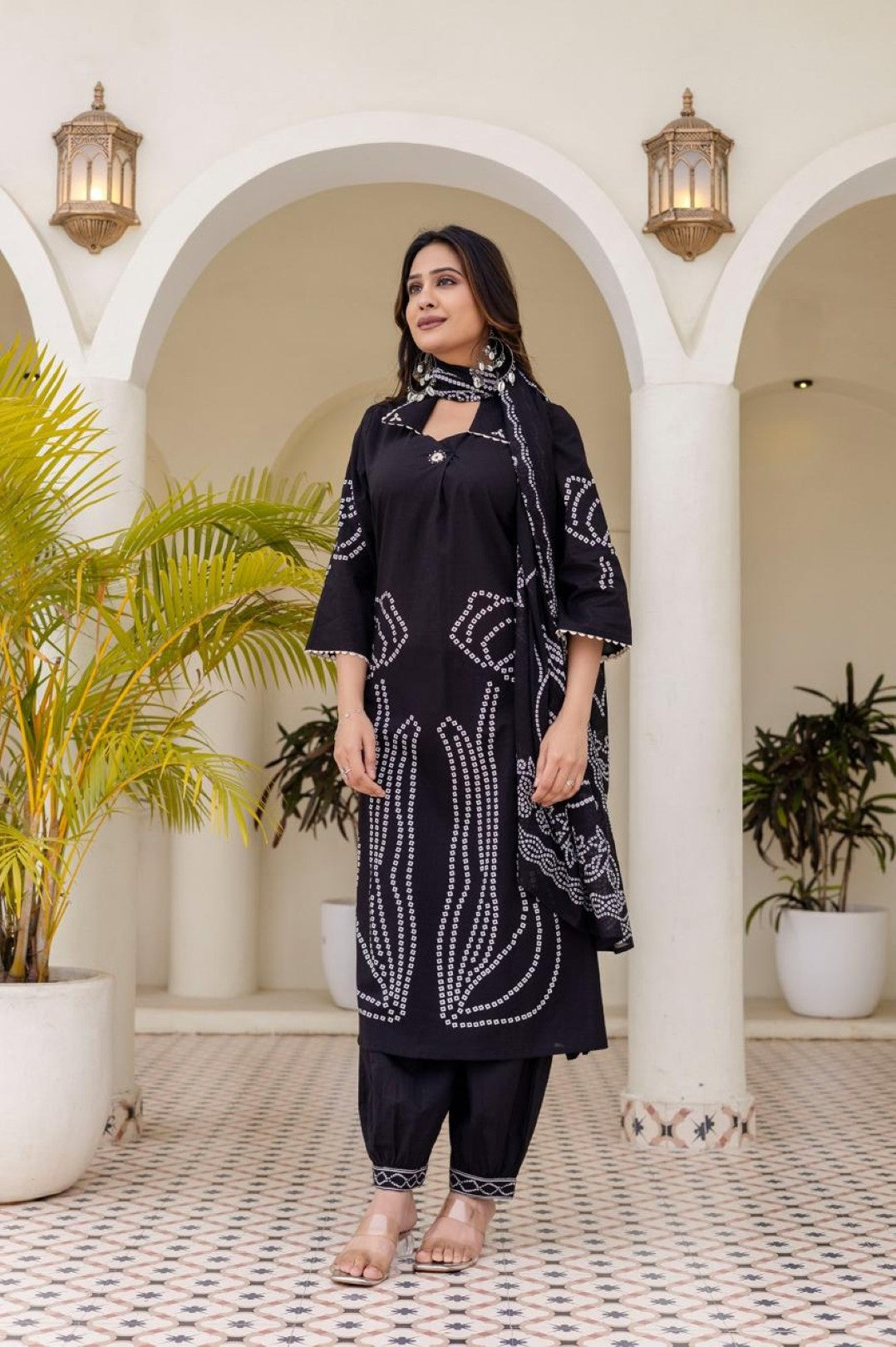 Girnar sable cotton suit set