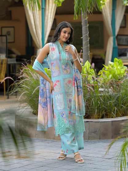 Dagdai Sage cotton suit set