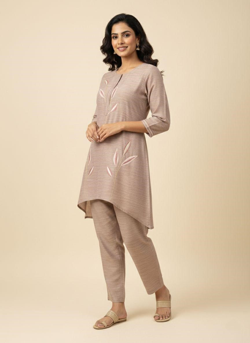 Prisha parch embroidery co-ord set