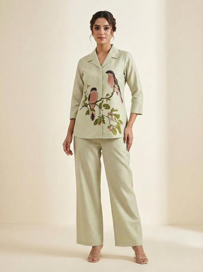 Prisha basil cotton co-ord set