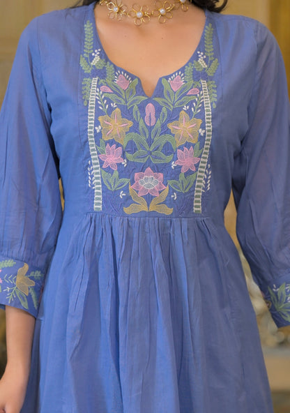 Naveena Tiffany Embroidered Kurta Pant Set