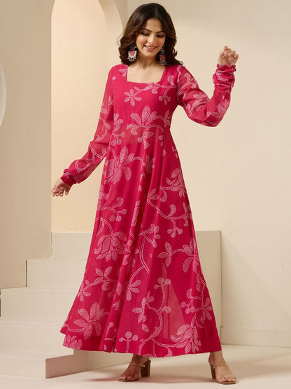 Dhiyona IS Women's Women Floral Printed Panelled Kurta with Trousers & With Dupatta