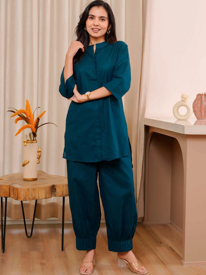 Women Regular Pure Cotton Kurta with Patiala