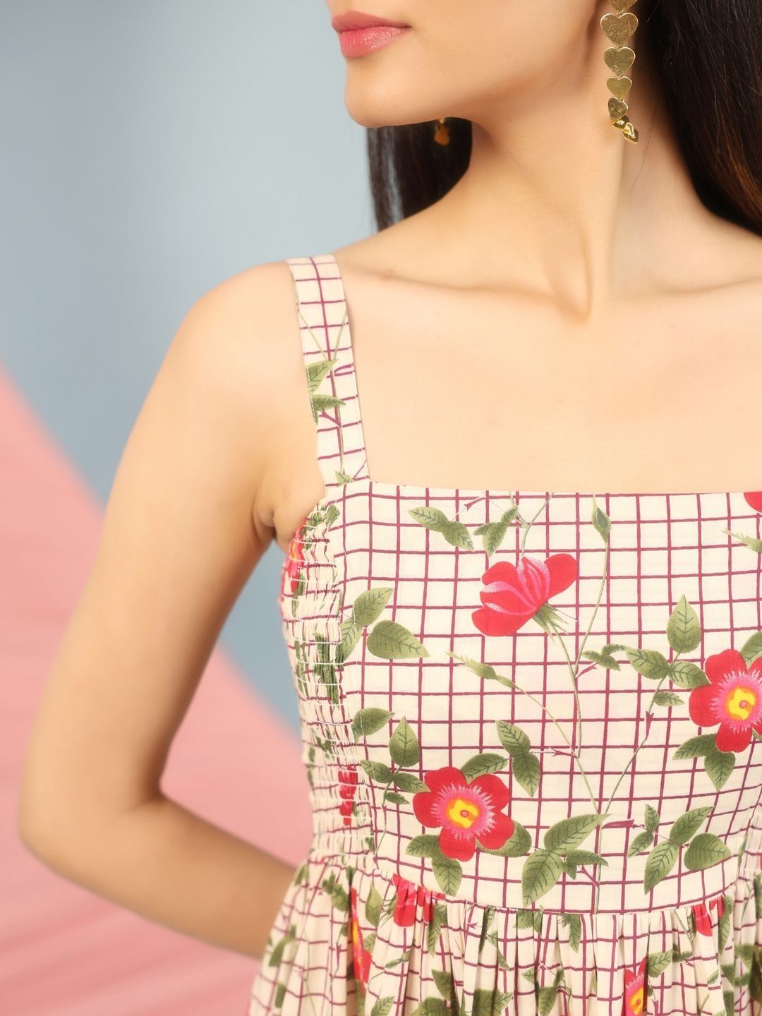 Dhiyona AY Women's Floral Print Fit & Flare Mini Dress