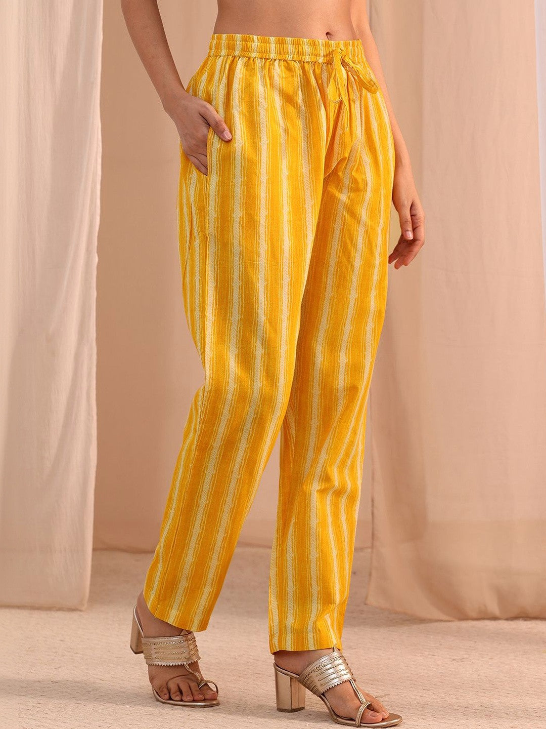 Women Ethnic Motifs Printed Regular Mirror Work Kurta with Trousers & With Dupatta