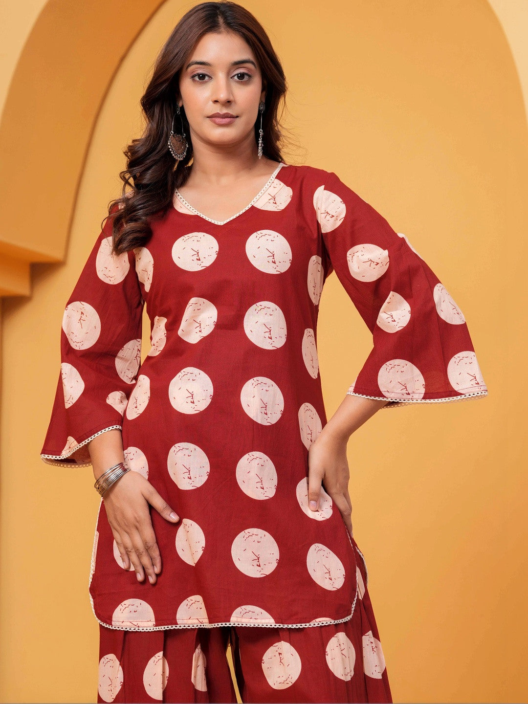 Women Printed Regular Pure Cotton Kurta with Patiala