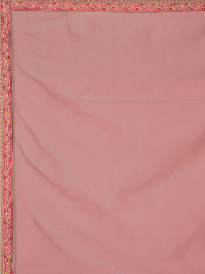 Dhiyona IN Women Floral Embroidered Regular Thread Work Kurta with Sharara & With Dupatta