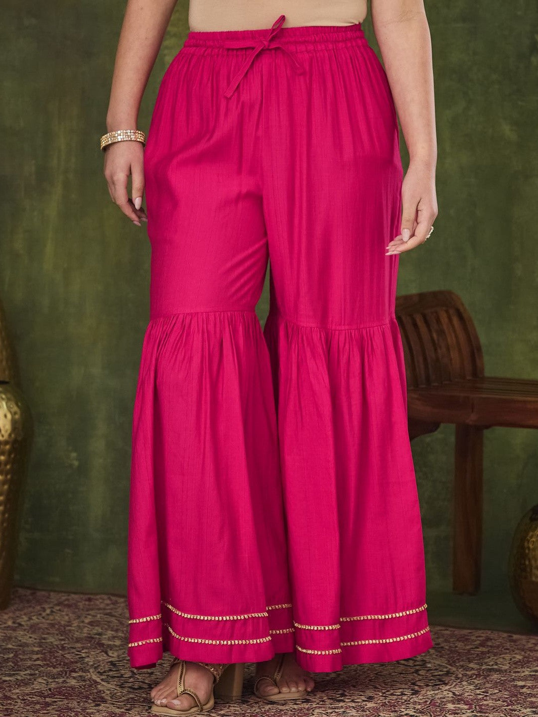 Printed Round Neck Kurta Sets