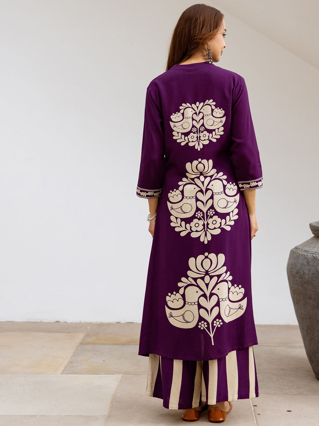 Printed Straight Kurta & Palazzo