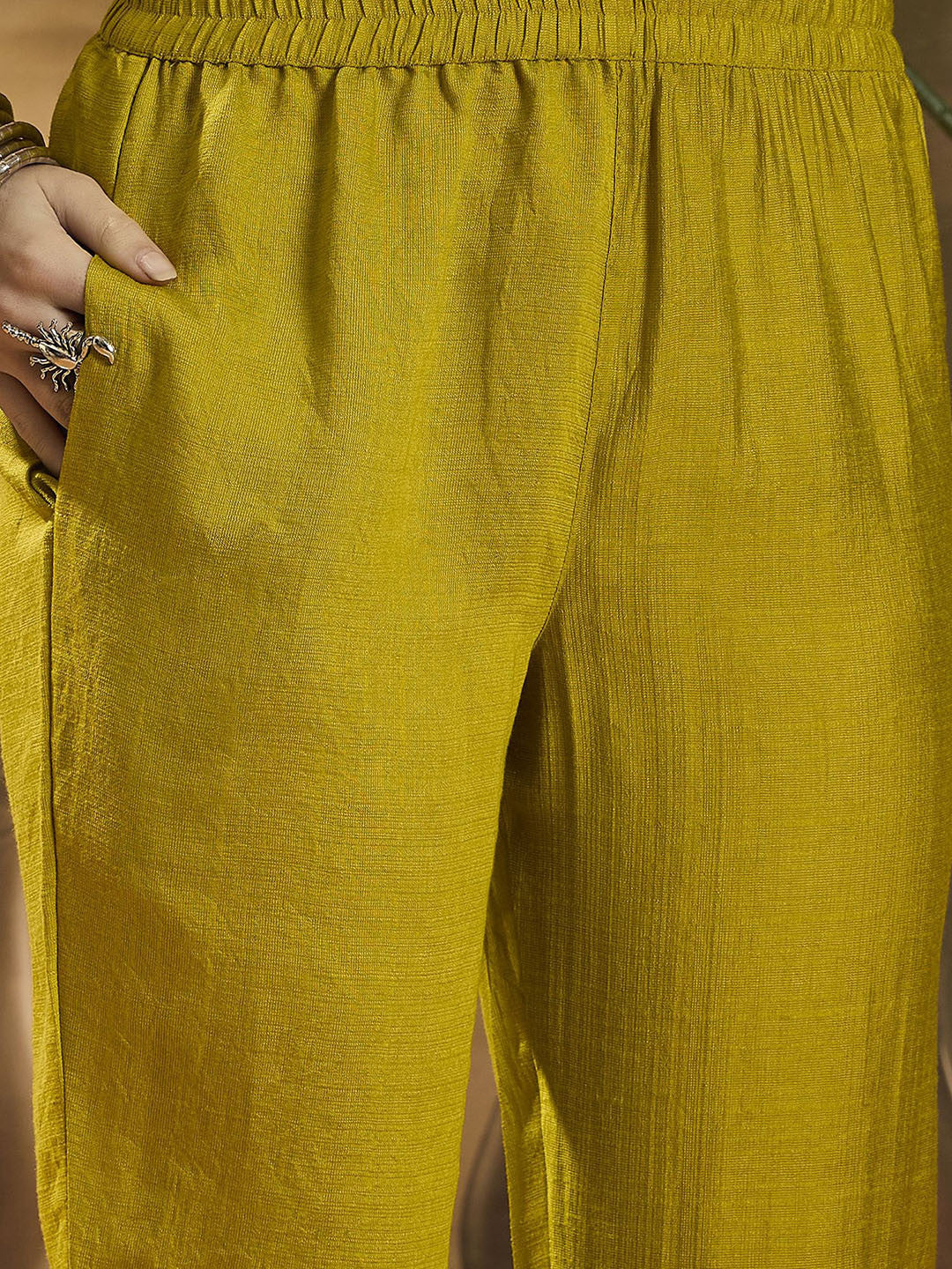 Embroidered Three Quarter Sleeves Kurta Trouser & Dupatta