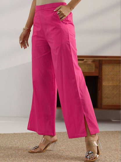 Women Ethnic Motifs Regular Thread Work Kurta with Trousers & With Dupatta