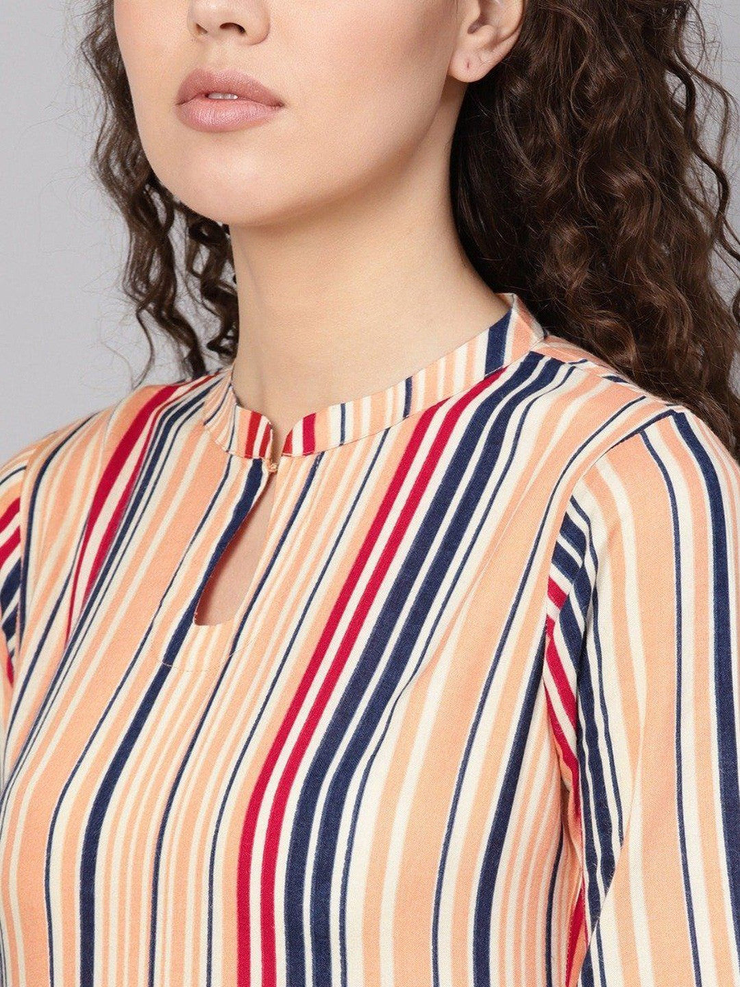 Women Striped Regular Kurta with Palazzos
