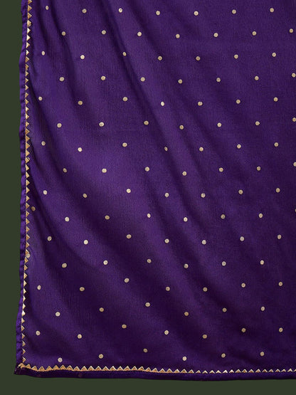 Embroidered Straight Kurta Trouser With Dupatta