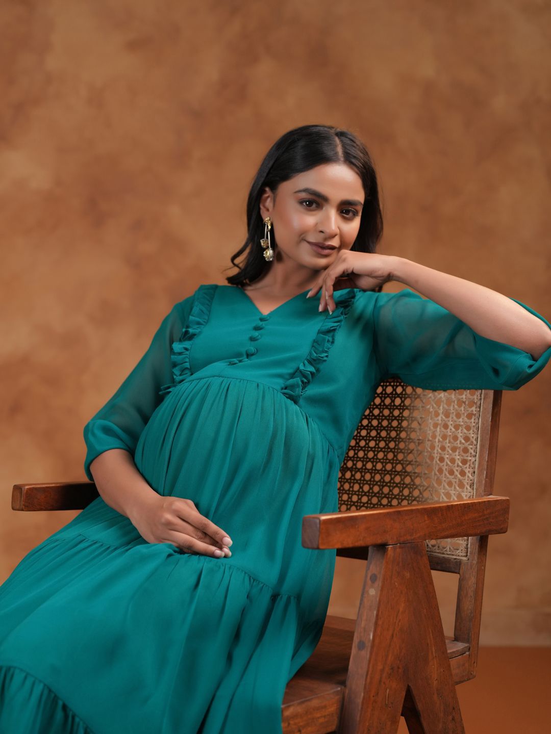 Dhiyona AY Women's Fit & Flared Maternity Ethnic Dresses