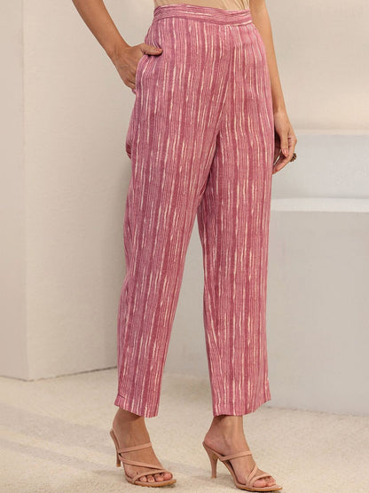 Women Ethnic Motifs Printed Regular Thread Work Kurta with Trousers & With Dupatta