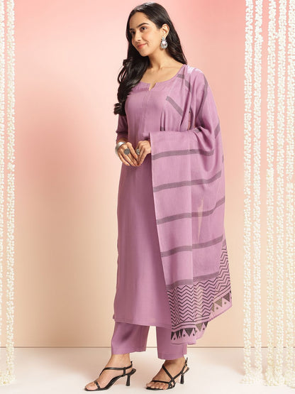 Dhiyona KL Women Regular Kurta with Palazzos & With Dupatta