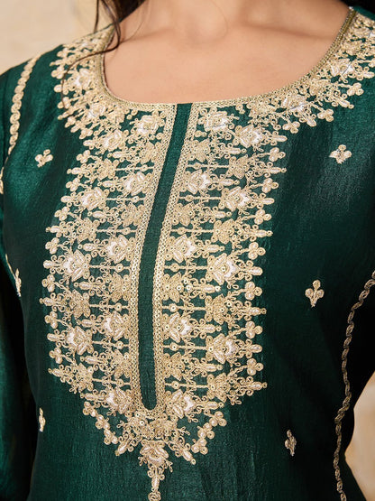 Dhiyona HOP Embroidered Kurta & Sharara with Dupatta