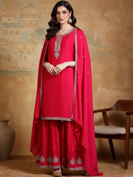 Dhiyona HOP Yoke Design Round Neck Kurta Sets