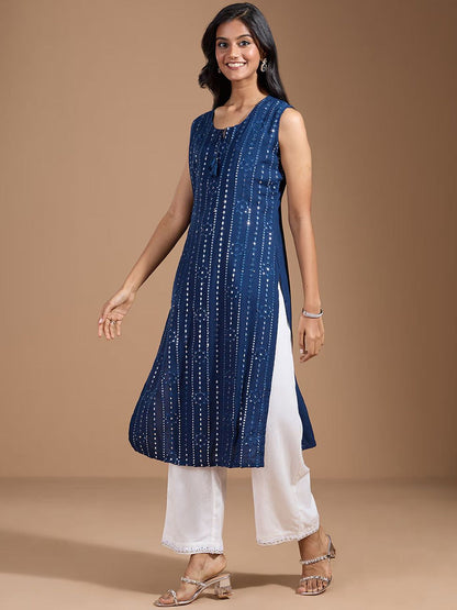 Dhiyona OD  Women Thread Work Kurta