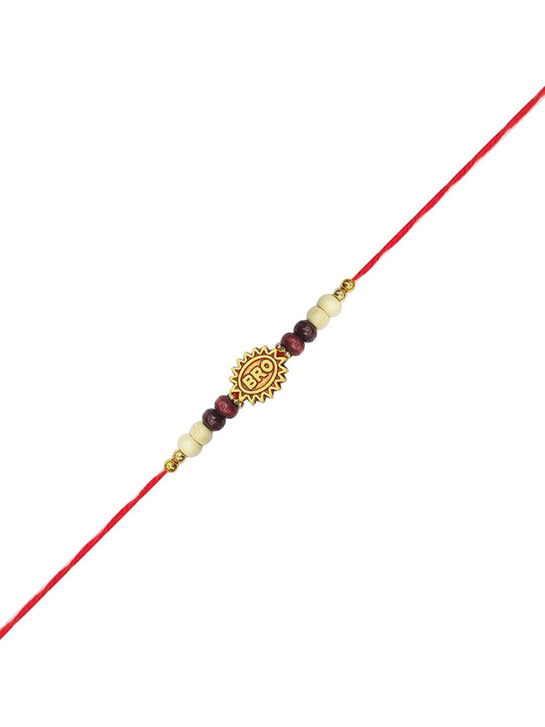 Dhiyona Unisex Set Of 5 Beaded Rakhi