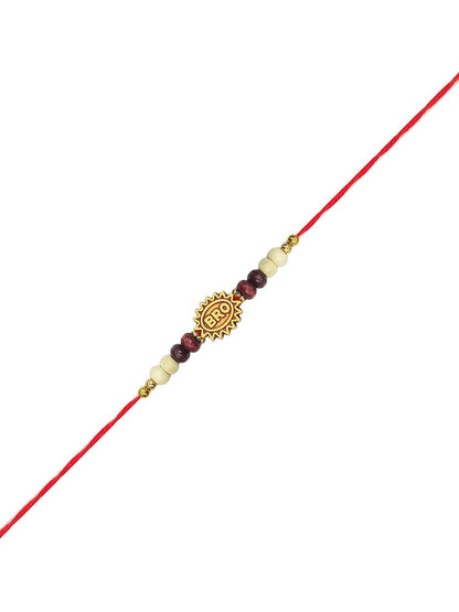 Dhiyona Unisex Set Of 5 Beaded Rakhi