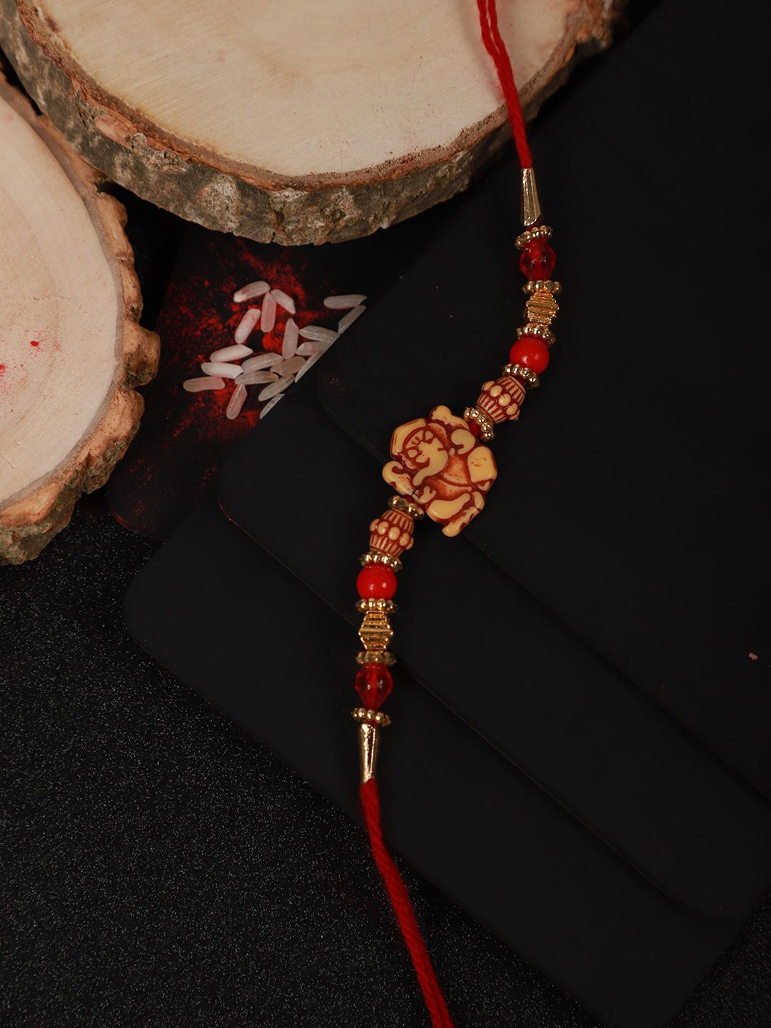 Dhiyona Unisex Beaded Thread Rakhi