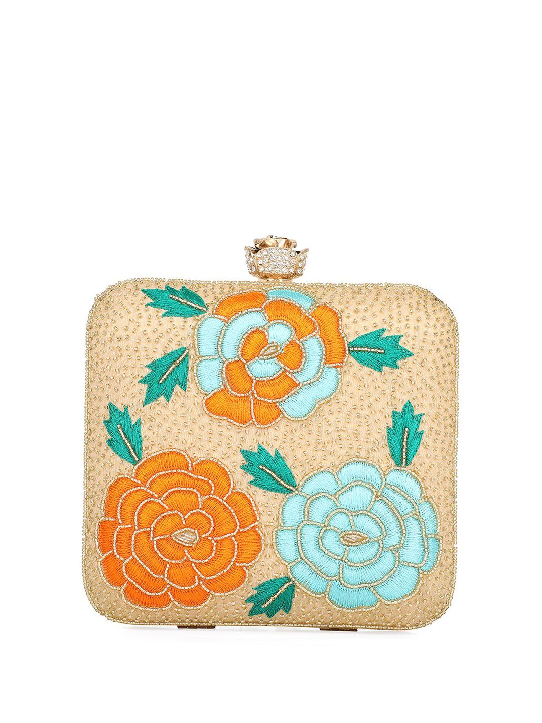 Dhiyona NR Embroidered Box Clutch
