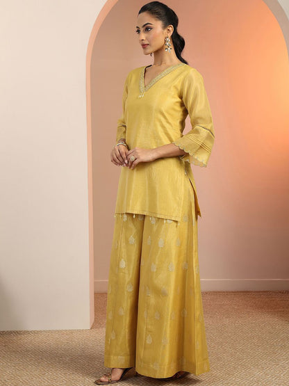 Dhiyona LL Women Embroidered Regular Kurti with Palazzos & Dupatta